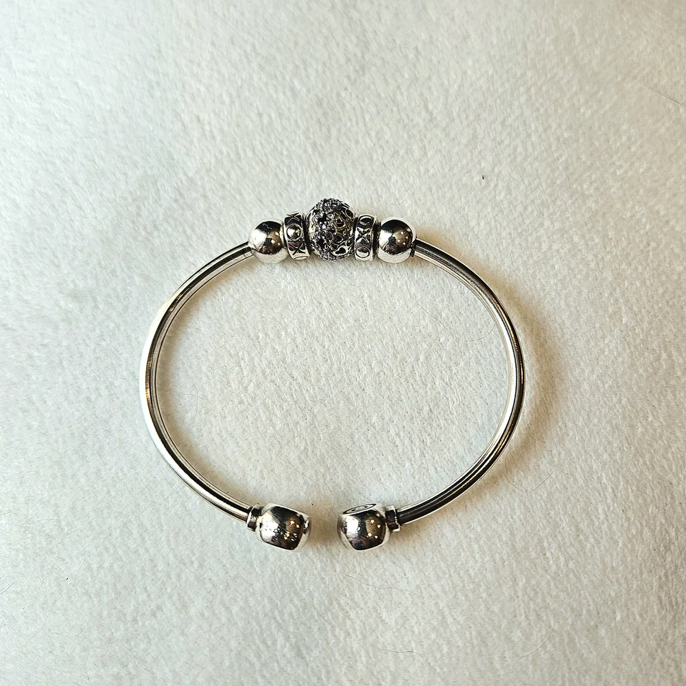 Chamilia Silver Bracelet with Purple Accents - Picture 2 of 2